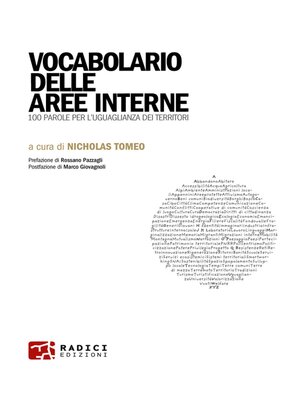 cover image of Vocabolario delle aree interne